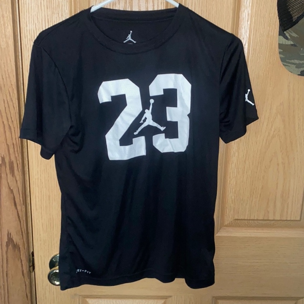 Jordan Men's Black and White 23 Graphic Tee